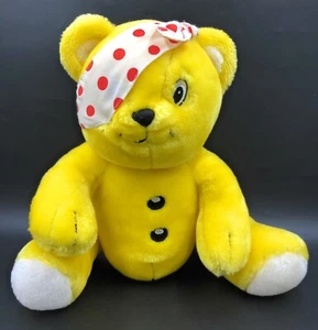 BBC Children In Need Pudsey Bear 11" Sitting Plush Soft Yellow Teddy Toy Asda - Picture 1 of 5