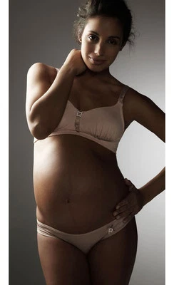 Hot Milk Nude Radiance Drop Cup Feeding Bra - Image 1 of 4