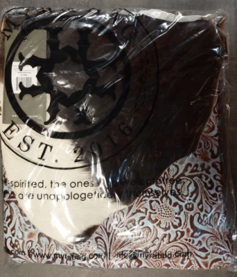 NWT Myra Cobal Blue Concealed Carry Leather & Hide Embossed Fringe Western speck - Image 1 of 2