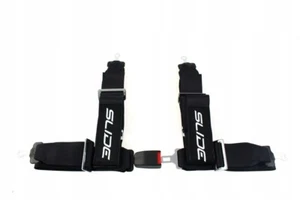 Sport Slide Seat Belt Race 4 Point 3" Black M-5134 - Picture 1 of 1