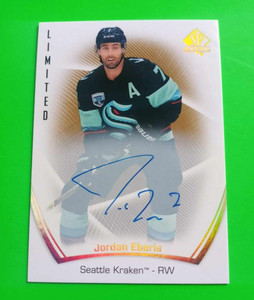 2021-22 Upper Deck SP Authentic Limited Autographs JORDAN EBERLE #76 Kraken Auto