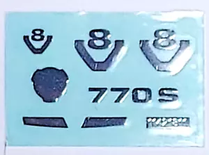 Hoja de transferencia de metal 1/14 Tamiya Scania 770S 11421811/1421811 - Imagen 1 de 4