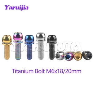 Tornillo de cabeza hexagonal redondo de 20 mm con arandela para sujetadores de bicicleta - Imagen 1 de 11