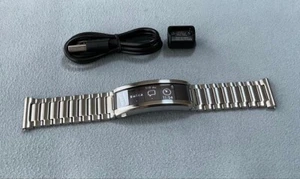 SONY wena3 Smart Watch WNW-B21A/S metal Silver Bluetooth Used W/Box Japan - Picture 1 of 8