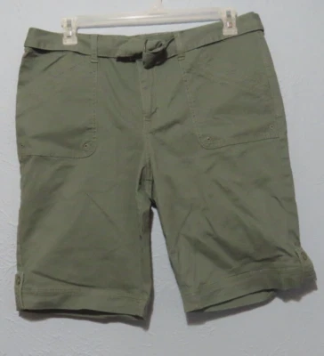 Pantalones Cortos Gloria Vanderbilt Sierra Caqui Para Mujer 14 Ultra Sarga Verde Nuevos con Etiquetas Foto 1 de 4