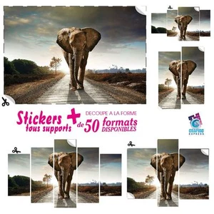 STICKERS ELEPHANT FELIN-IMPRESSION IMAGE 56 MODELES IMPRIMEE DECO MURAL CHAMBRE - Bild 1 von 119