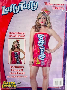 Laffy Taffy Halloween Costume Tube Dress Cherry, Small Women's 4-10 - Picture 1 of 4