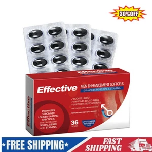 Male Enhancing Pills For Men, Libido, Performance, & Stamina Support 36 Capsules - Picture 1 of 18