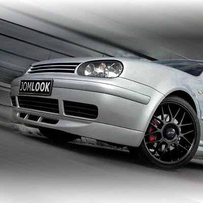 Front Spoiler Lippe Ansatz Schürze passend für VW Golf 4 ABS Wabengitter +ABE+ - Bild 1 von 2