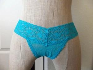honeydew intimates Turquoise FLORAL LACE Thong - M/L - Picture 1 of 4