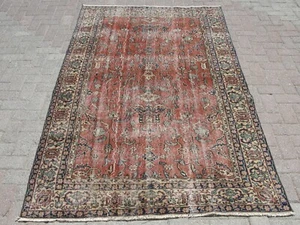 Roter Teppich, Vorleger, Salonteppich, Oversize Teppich, Türkischer Teppich, Oushak Teppich, - Bild 1 von 10