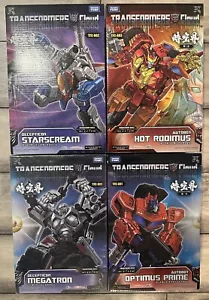 Takara Tomy Transformer Cloud 4 LOT HOT RODIMUS+MEGATRON+++ TFC-A01+A03+D01+D02 - Picture 1 of 6