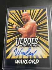 2023 Leaf of Heroes Wrestling Warlord Autograph Yellow Gold SP Auto #BA-W1