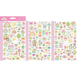 Doodlebug ~ BESOS DE MARIPOSA ~ Mini iconos ~ Pegatinas - Imagen 1 de 1