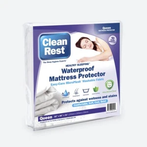 Clean Rest Waterproof Queen Mattress Protector 60" x 80" x 21" New Pack Of 4 - Picture 1 of 1