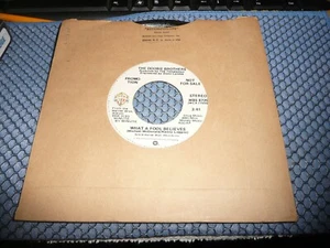 record 45 WLP Promo Doobie Brothers What A Fool believes / "" on WB - Picture 1 of 3