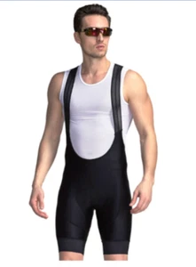 Radhose Herren Pro schwarz Lycra Radsport Trägerhose Best In Door Trainer - Bild 1 von 11