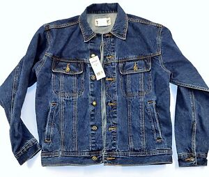 New Wrangler Rugged Wear Denim Jacket Men's Size XL Antique Indigo Color 14.5 oz