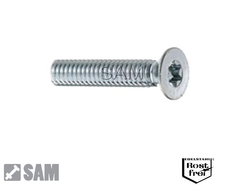 50 Stück M2X6 Torx Schraube Senkkopf DIN 965 A2  - Bild 1 von 1