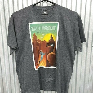 NWT SpaceX Valles Marineris Mars Travel Tourism T-Shirt gray 3XL XXXL - Picture 1 of 5