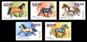 Iceland: 2001 Horses of Iceland (939-943) MNH - Picture 1 of 1