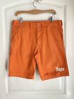 Bape Spell Out Chino Shorts Orange Large A Bathing Ape 34
