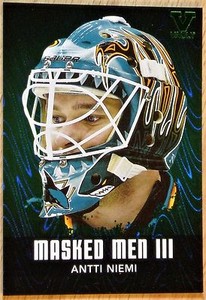 2010-11 IN THE GAME - BETWEEN THE PIPES - ANTII NIEMI MASKED MEN EMERALD  1 OF 1
