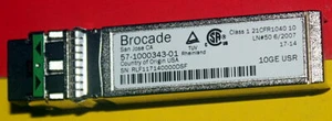 NEW Brocade 57-1000343-01 10Gbps 10G-SFPP-USR-SA 850nm Transceiver NEW 96xAvail - Picture 1 of 1