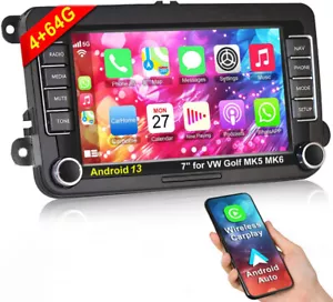 Android 13 Autoradio GPS Navi BT 4+64GB für VW GOLF 5 6 Plus Passat Touran Polo - Bild 1 von 24