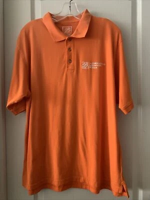 Camisa polo Home Depot Merchandise Execution Team para hombre grande naranja manga corta Foto 1 de 4
