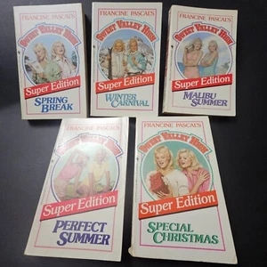 Sweet Valley High Super Edition Paperback Lot of 5 Books Francine Pascal 1980s - Foto 1 di 7