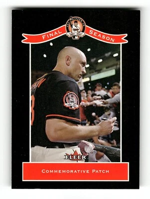 Cal Ripken Jr 2001 Fleer Career Highlights #34 Final Season Commemorative Patch - Image 1 of 2