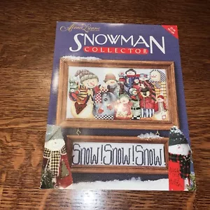 Alma Lynne SNOWMAN COLLECTOR Cross Stitch Pattern Booklet - Picture 1 of 3