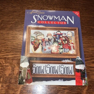 Alma Lynne SNOWMAN COLLECTOR Cross Stitch Pattern Booklet - Image 1 of 3