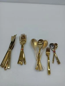 Berglander Gold Besteck-Set Stabiler Edelstahl Titanium Goldenes Besteck - Zdjęcie 1 z 6