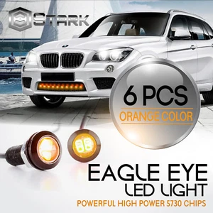 Eagle Eye 18mm 5730SMD High Power ORANGE LED Fog Light DRL Backup Signal - 6PCS - Picture 1 of 6