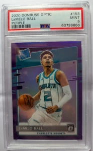 LaMelo Ball Charlotte Hornets Rated Rookie Panini Donruss Optic Purple Prizm - Picture 1 of 3