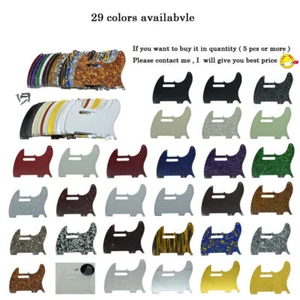 Vintage 5 Hole Tele Guitar Pickguard Fits USA/Mexico Telecaster Various Colors - Bild 1 von 50