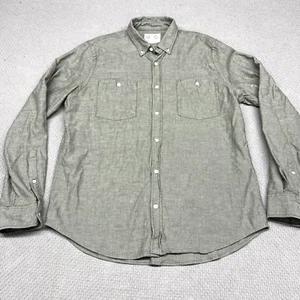 Camicia Mugsy Uomo XXL Grigio Cotone Oxford Classica Abbigliamento da Lavoro Portogallo - Foto 1 di 7