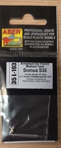 Gedrehte Metallrohre für Somua S35 von Aber in 1/35 - Picture 1 of 2