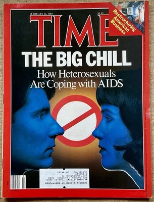 TIME Magazine VTG Issue - Feb 16, 1987 w/ How Heterosexuals Are Coping with AIDS - Image 1 of 4