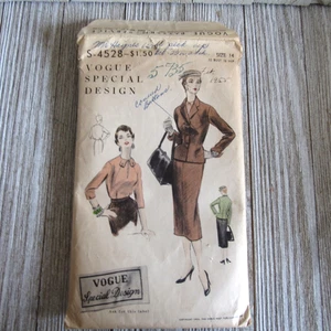 Vintage Schnittmuster Vogue Special Design S-4528 Gr. 14 sehr guter Zustand/Komp. Oberweite 32 Anzug - Bild 1 von 3