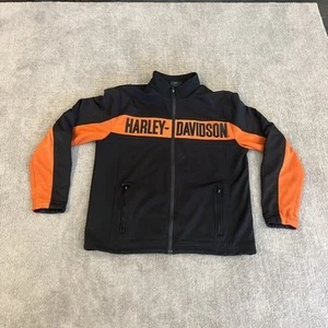 Harley Davidson Jacket Mens Large Chest Stripe Activewear Jacket 99087-20VM NICE - Bild 1 von 7