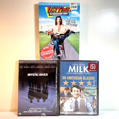 FAST TIMES AT RIDGEMONT HIGH / MYSTIC RIVER / MILK (DVD) Sean Penn - Drama NEW - Image 1 of 4