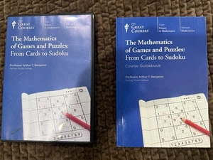 The Great Courses the mathematics of games and puzzles 3 Discs & Guide - Imagen 1 de 2