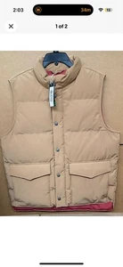 NWT Alpine Design Men's 1962 Puffer Vest - Sahara Sand - Men’s Size Small - Picture 1 of 2