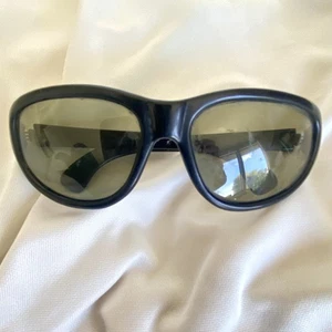 Vintage coole Ray Polaroid Sonnenbrille Cari Michelle 150 schwarz 60er Jahre LESEN - Bild 1 von 8