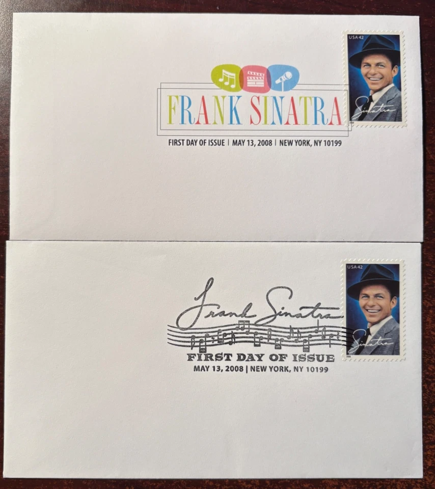 #4265 Frank Sinatra FDC with USPS digital cancel, color and black - Image 1 of 1