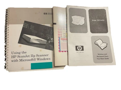 HP Scanjet IIp Manual, HP Printer Series 700 Manual & HP Color Guide  - Image 1 of 4