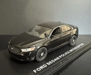 2014 Police Ford Interceptor Sedan Black Unmarked 1/43 First Response Rare ! - Picture 1 of 12